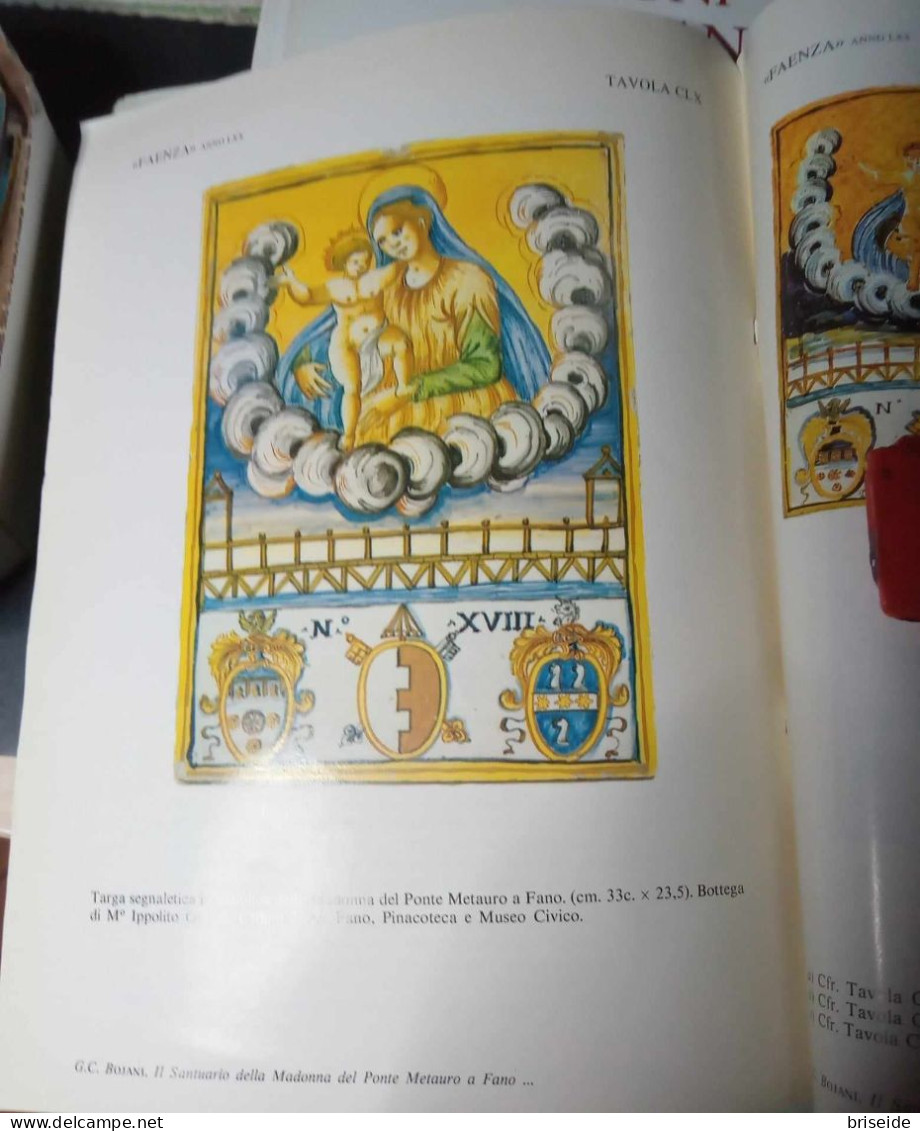 N.2 LIBRETTI PORCELLANA COZZI SANT. MADONNA DEL PONTE METAURO FANO DALLA RIVISTA FAENZA BOLLETTINO MUSEO DELLE CERAMICHE - Arte, Architettura