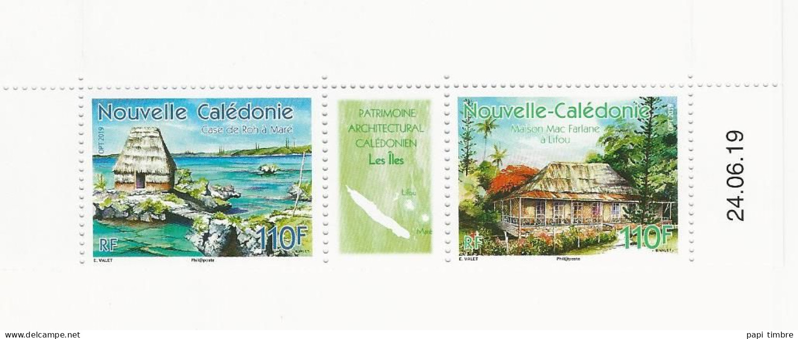 Nouvelle Calédonie - 2019 - Patrimoine Architectural Calédonien - N° 1376-1377 ** - Unused Stamps