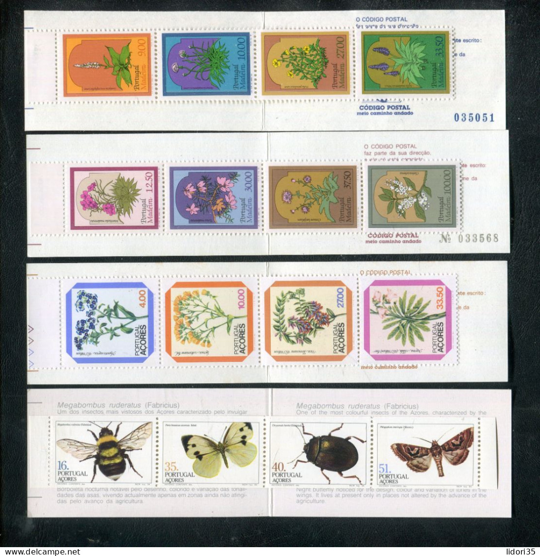 "PORTUGAL-AZOREN/MADEIRA" Int. Partie Mit 4 Markenheftchen ** (70064) - Lots & Kiloware (mixtures) - Max. 999 Stamps