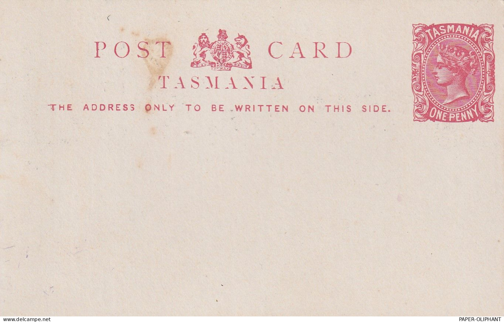 TASMANIA - 1894, Postal Stationery HG 5, Tasmanian International Exhibition - Storia Postale