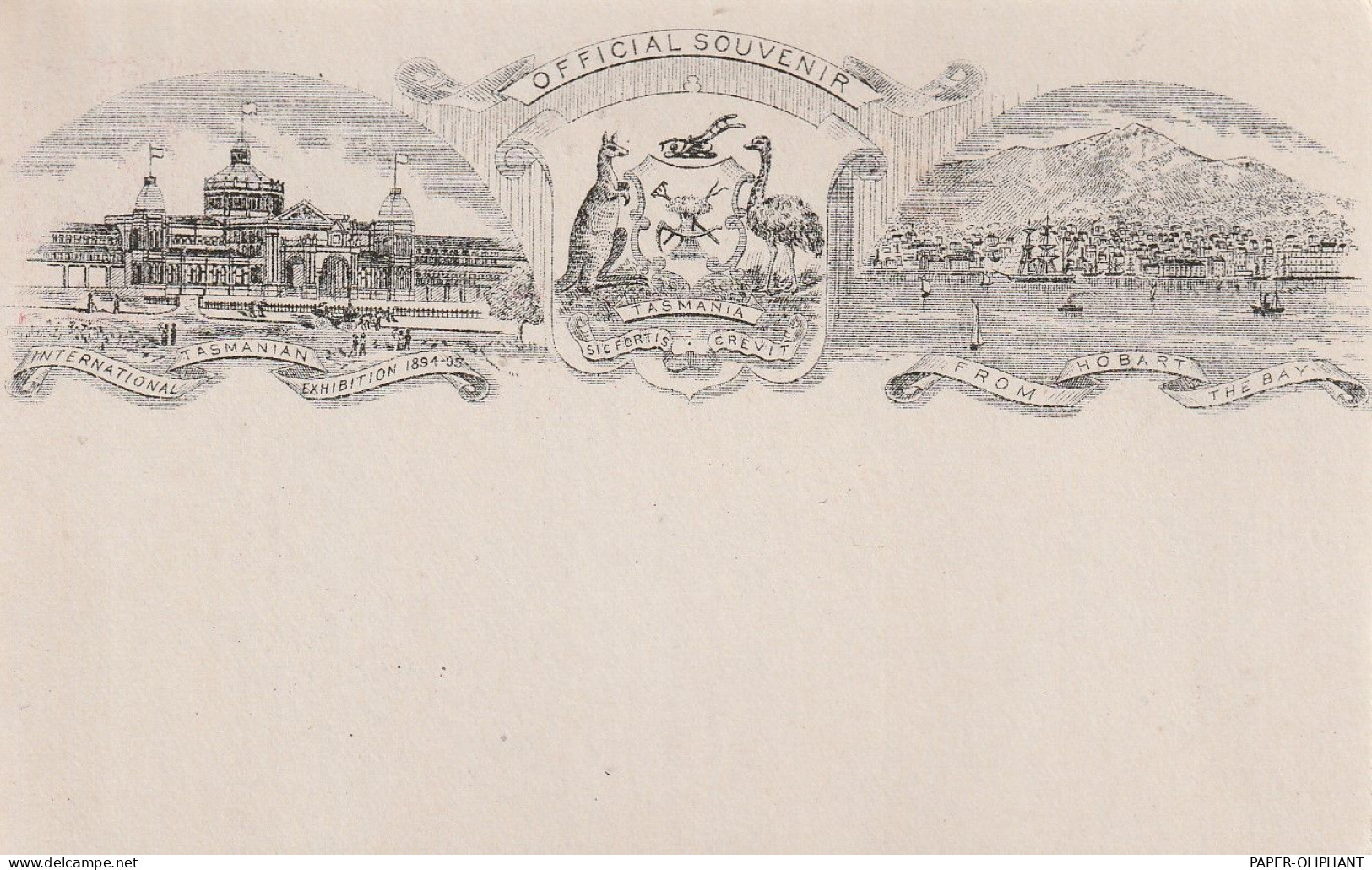 TASMANIA - 1894, Postal Stationery HG 5, Tasmanian International Exhibition - Storia Postale