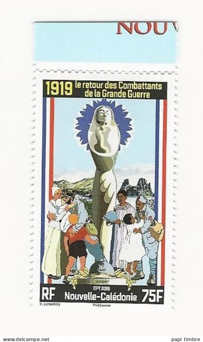 Nouvelle Calédonie - 2019 - Retour Des Combattants De La Grande Guerre - N° 1374 ** - Unused Stamps