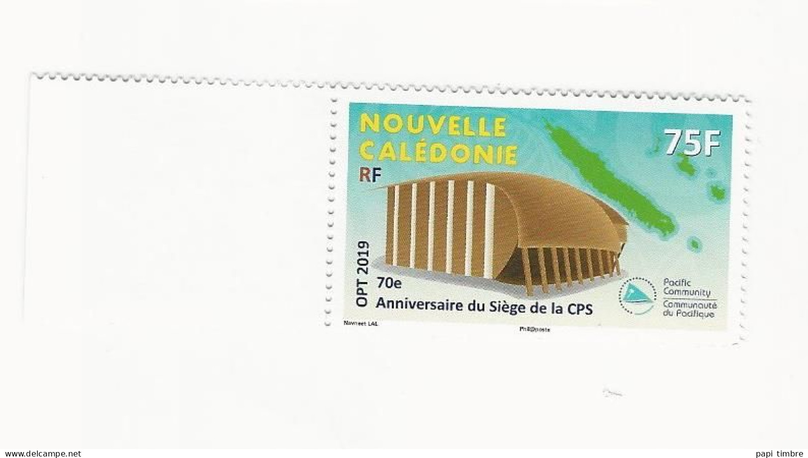 Nouvelle Calédonie - 2019 - Siège De La Communauté Du Pacifique - N° 1373 ** - Neufs