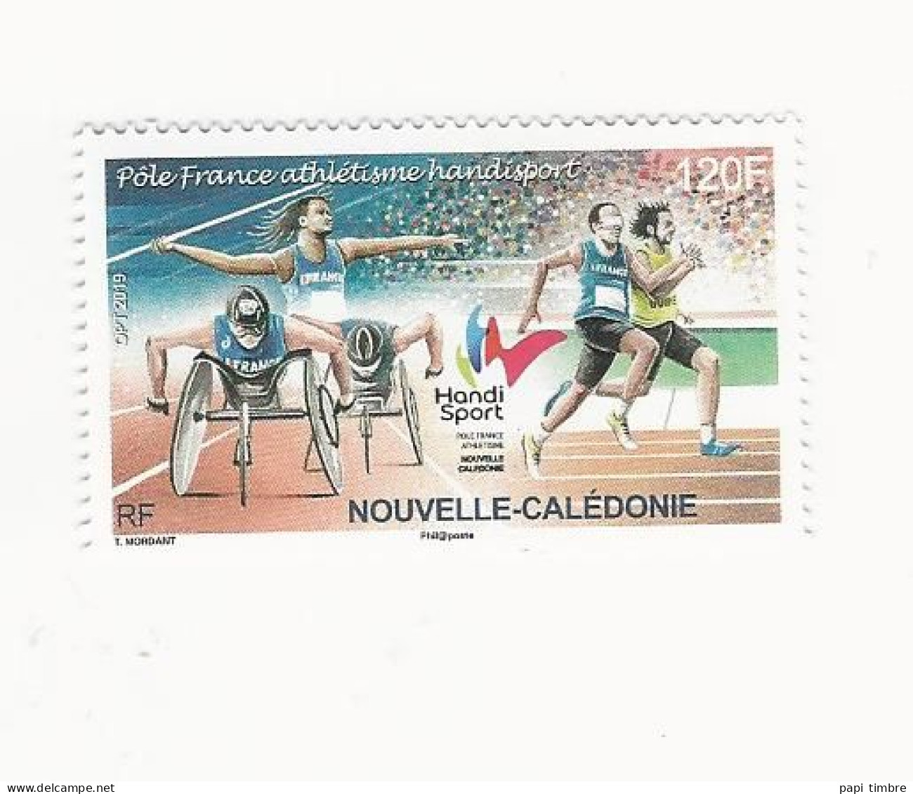 Nouvelle Calédonie - 2019 - Pôle France Athlétisme Handisport - N° 1366 ** - Neufs