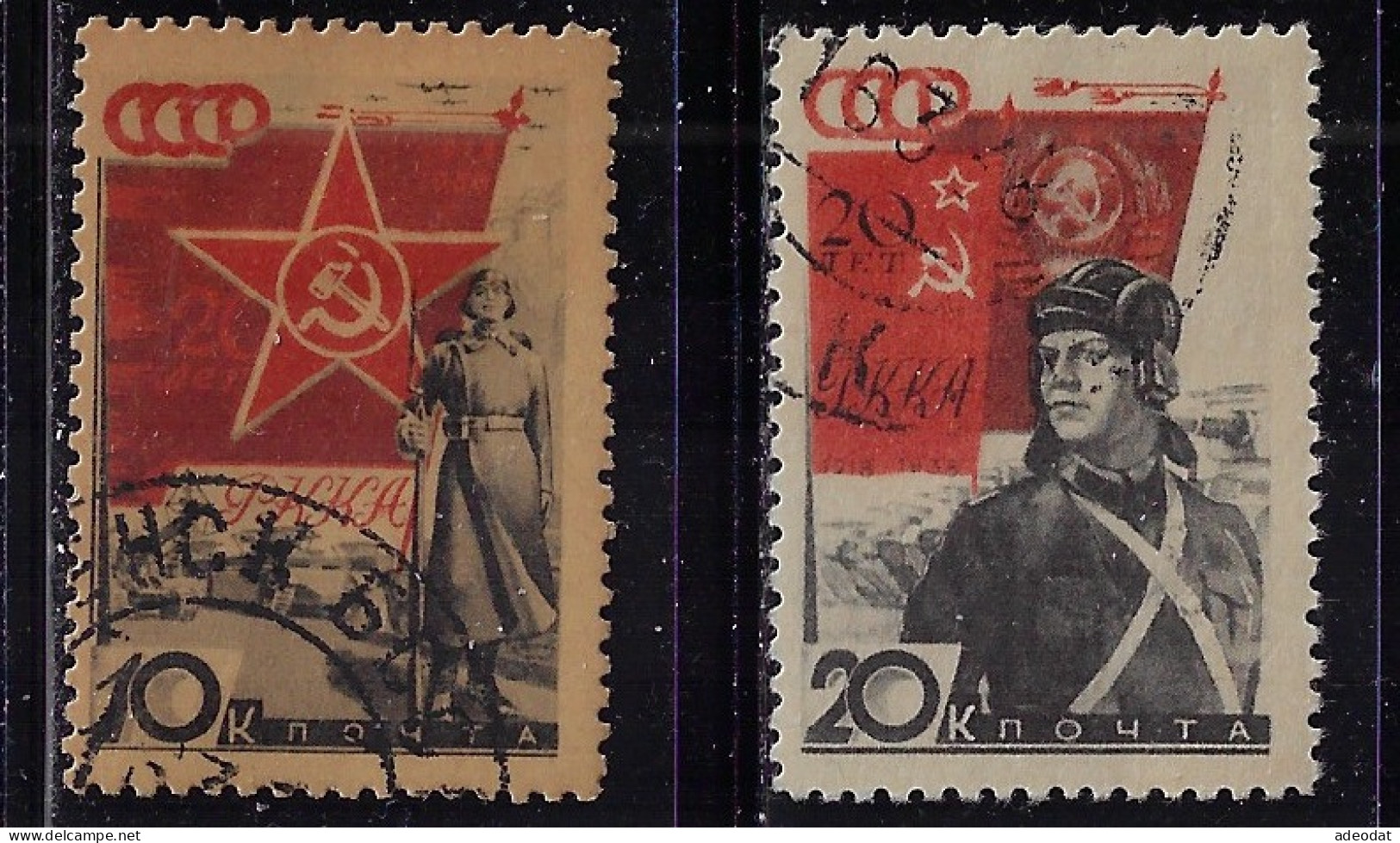 RUSSIA 1938 SCOTT #629,630  Used - Usados