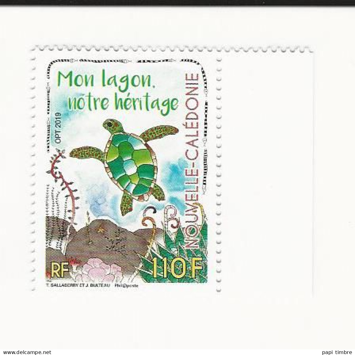 Nouvelle Calédonie - 2019 - Le Lagon - N° 1364 ** - Unused Stamps