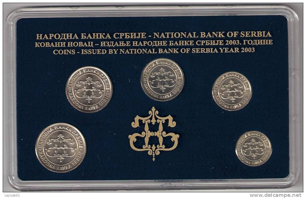 Serbia 2003. Official Mint Set Of The National Bank Of Serbia Coin Set - Serbia