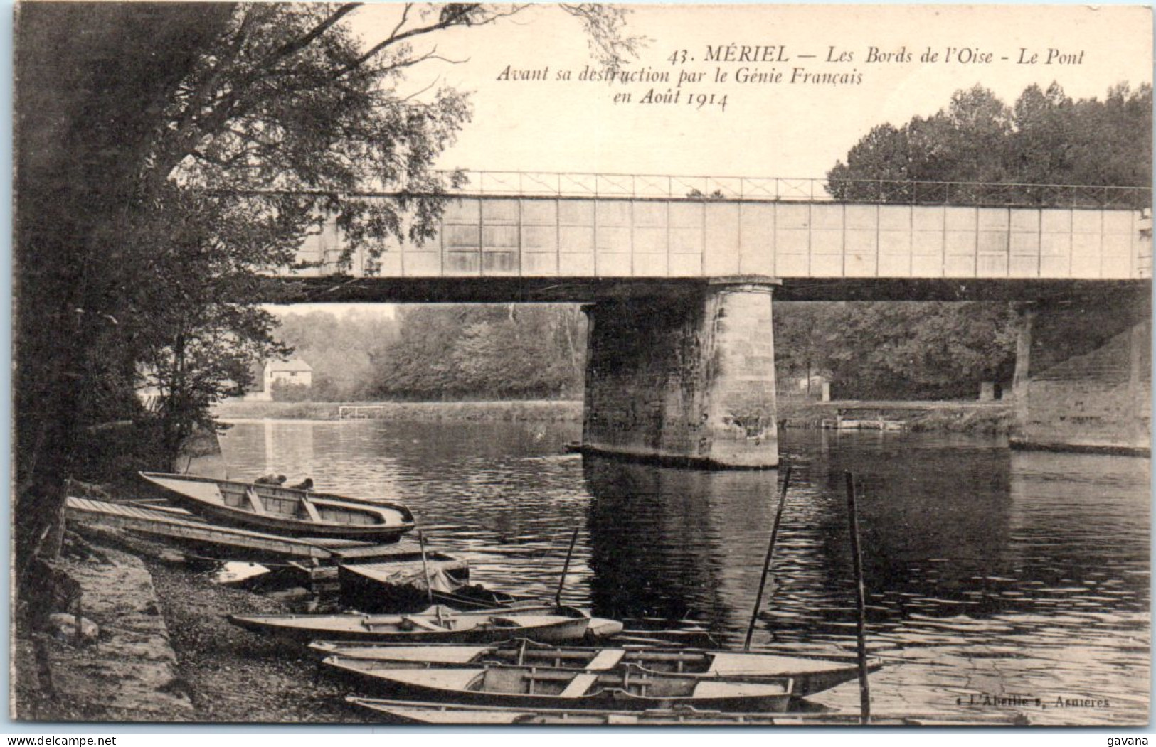 95 MERIEL - Les Bords De L'Oise - Le Pont  - Meriel