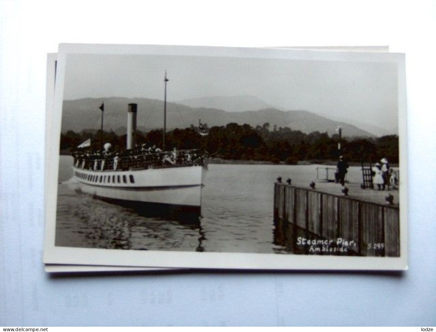 Engeland England Cumbria Ambleside Steamer Pier Photocard - Ambleside