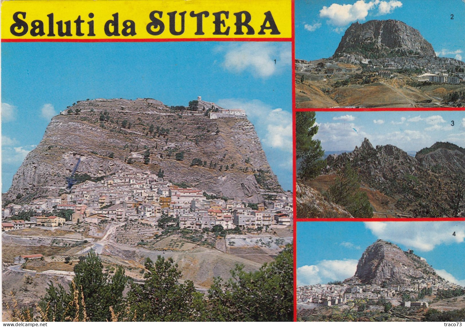 SUTERA  /  Veduta Panoramica In Vedutine _ Viaggiata - Caltanissetta