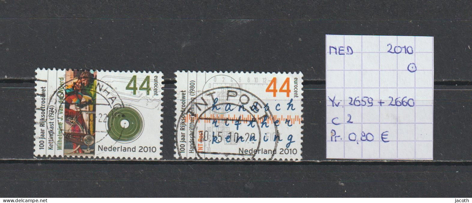 Nederland 2010 - YT 2659 + 2660 (gest./obl./used) - Gebruikt