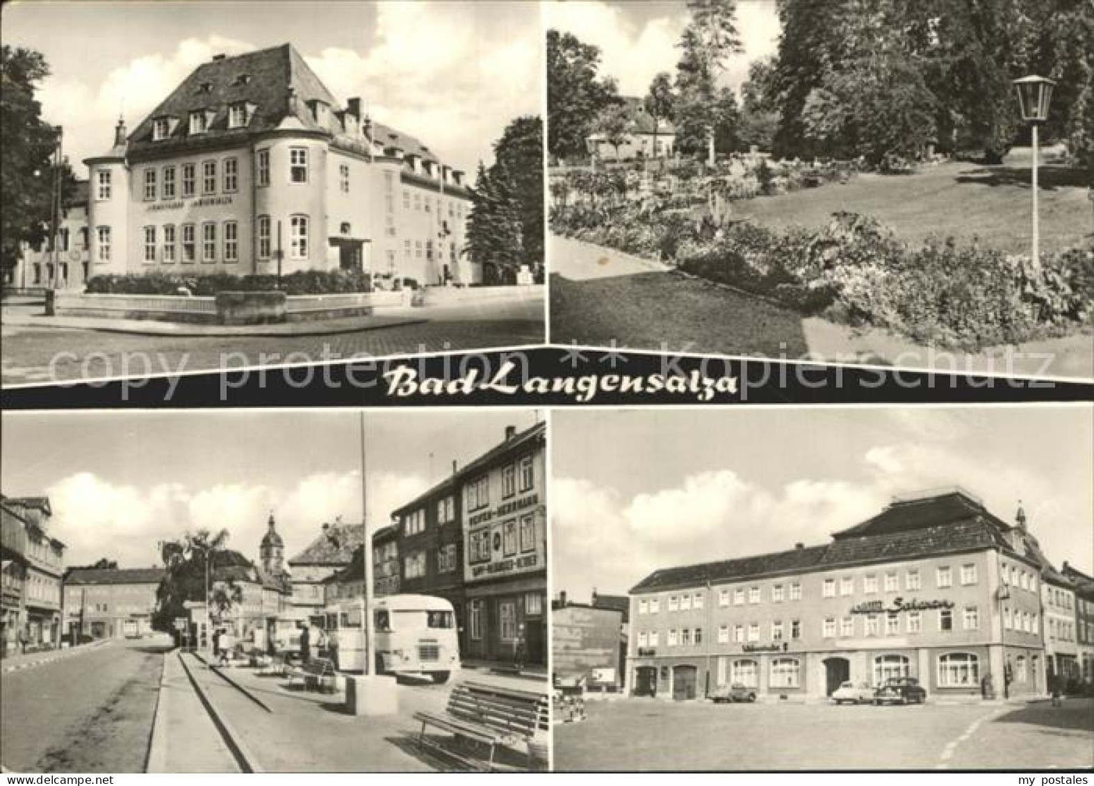 72335154 Bad Langensalza Kurhaus Park Strassenpartie Hotel Scharan Bad Langensal - Bad Langensalza