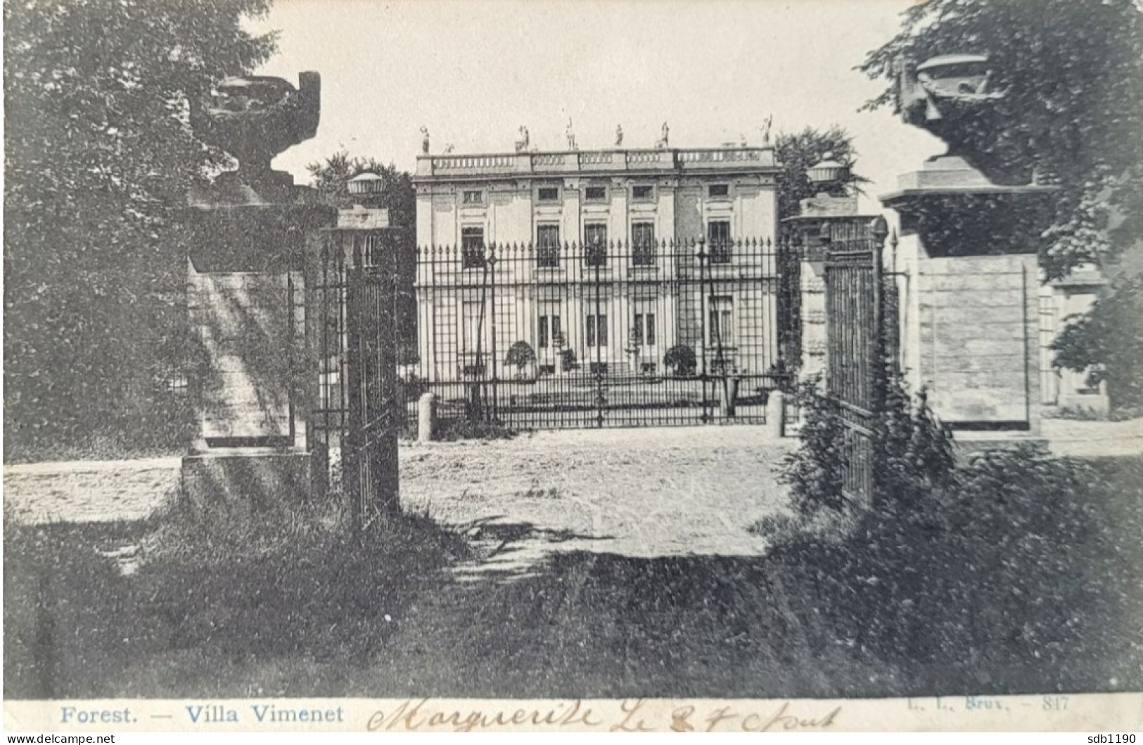 Forest -Villa Des Cytises (L. L. Brux. - 847), Colorisée, Circulée 1907 - Vorst - Forest