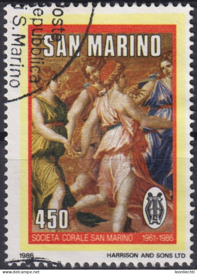 1986 San Marino ° Mi:SM 1349, Sn:SM 1116, Yt:SM 1143, Choral Society - Gebraucht