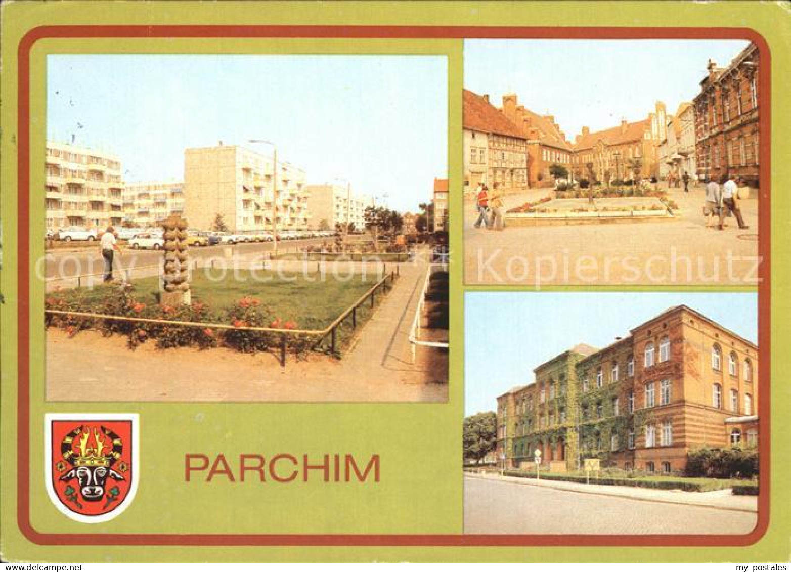 72334088 Parchim Mecklenburg-Vorpommern Weststadt Wilhelm Pieck Platz Goethe Obe - Parchim