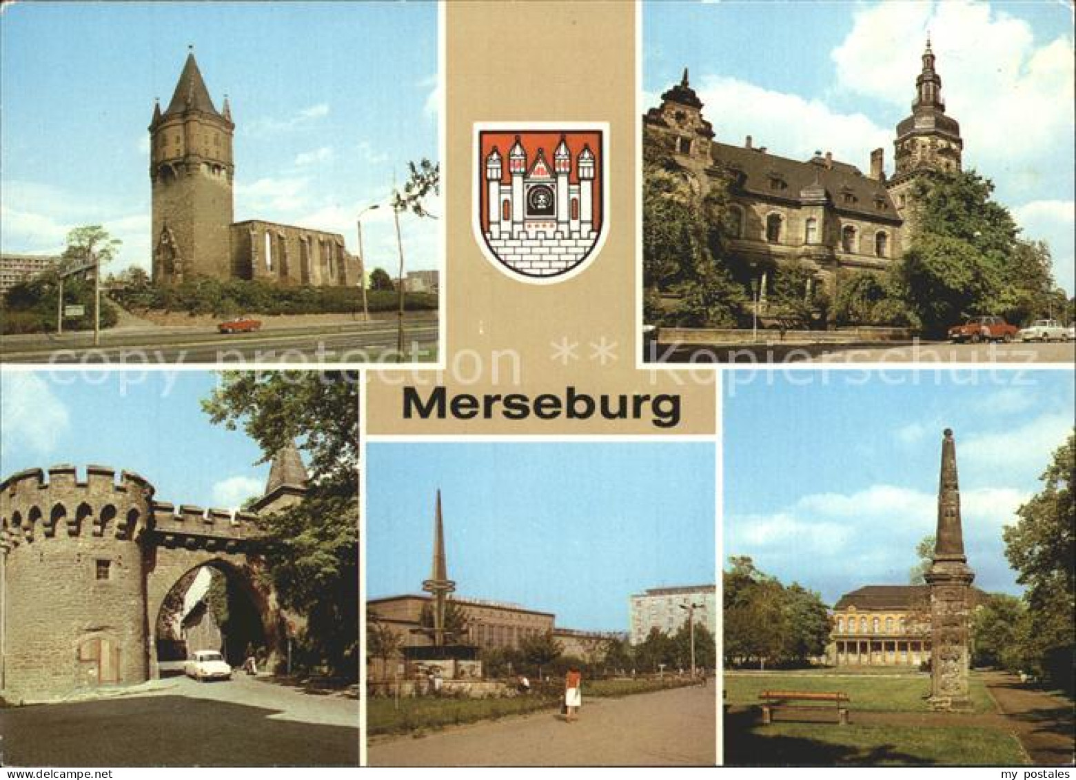 72333964 Merseburg Saale Krummes Tor Kirchenruine Schlossgarten Merseburg - Merseburg