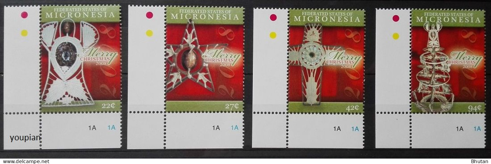 Micronesia 2008, Christmas, MNH Stamps Set - Micronésie