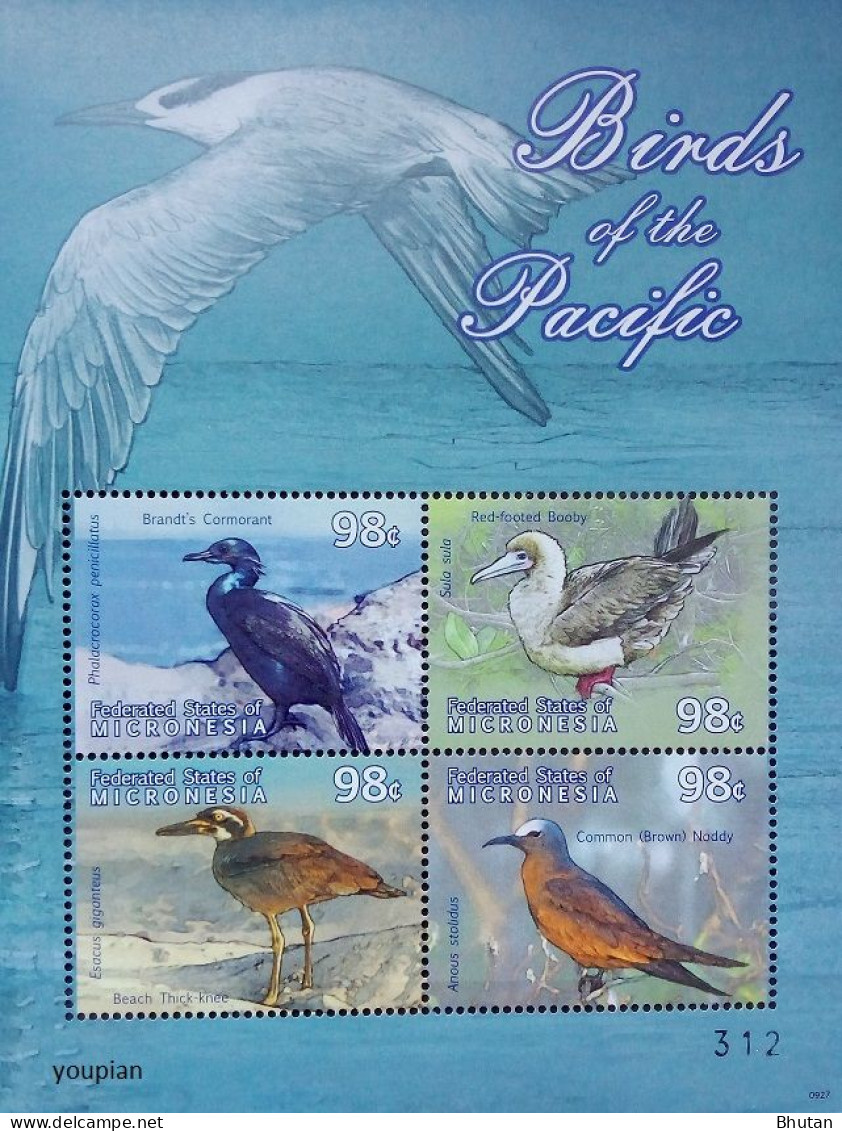 Micronesia 2009, Birds Of The Pacific, MNH S/S - Micronesia