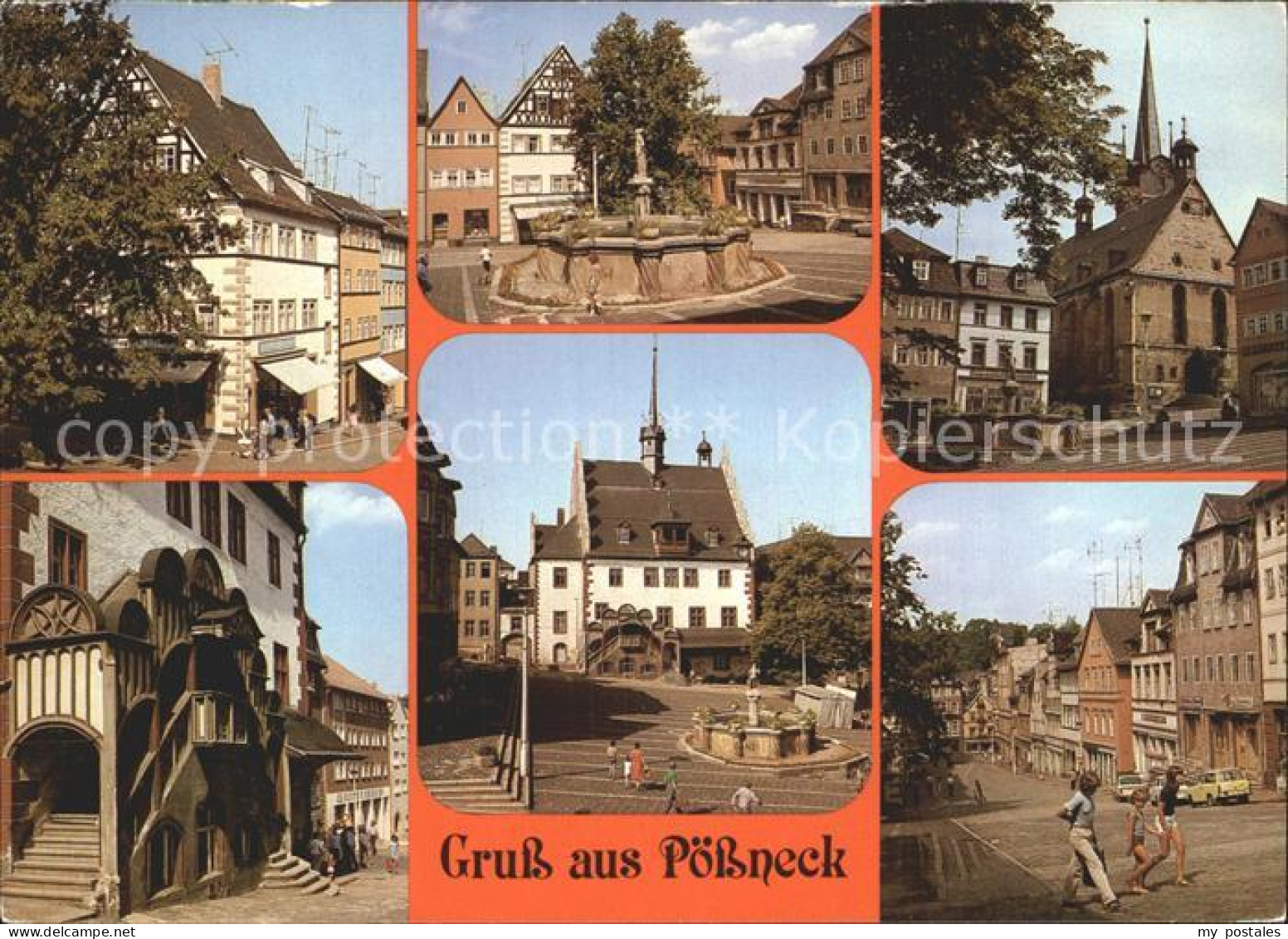 72333847 Poessneck Schugasse Markt Rathaus Poessneck - Poessneck
