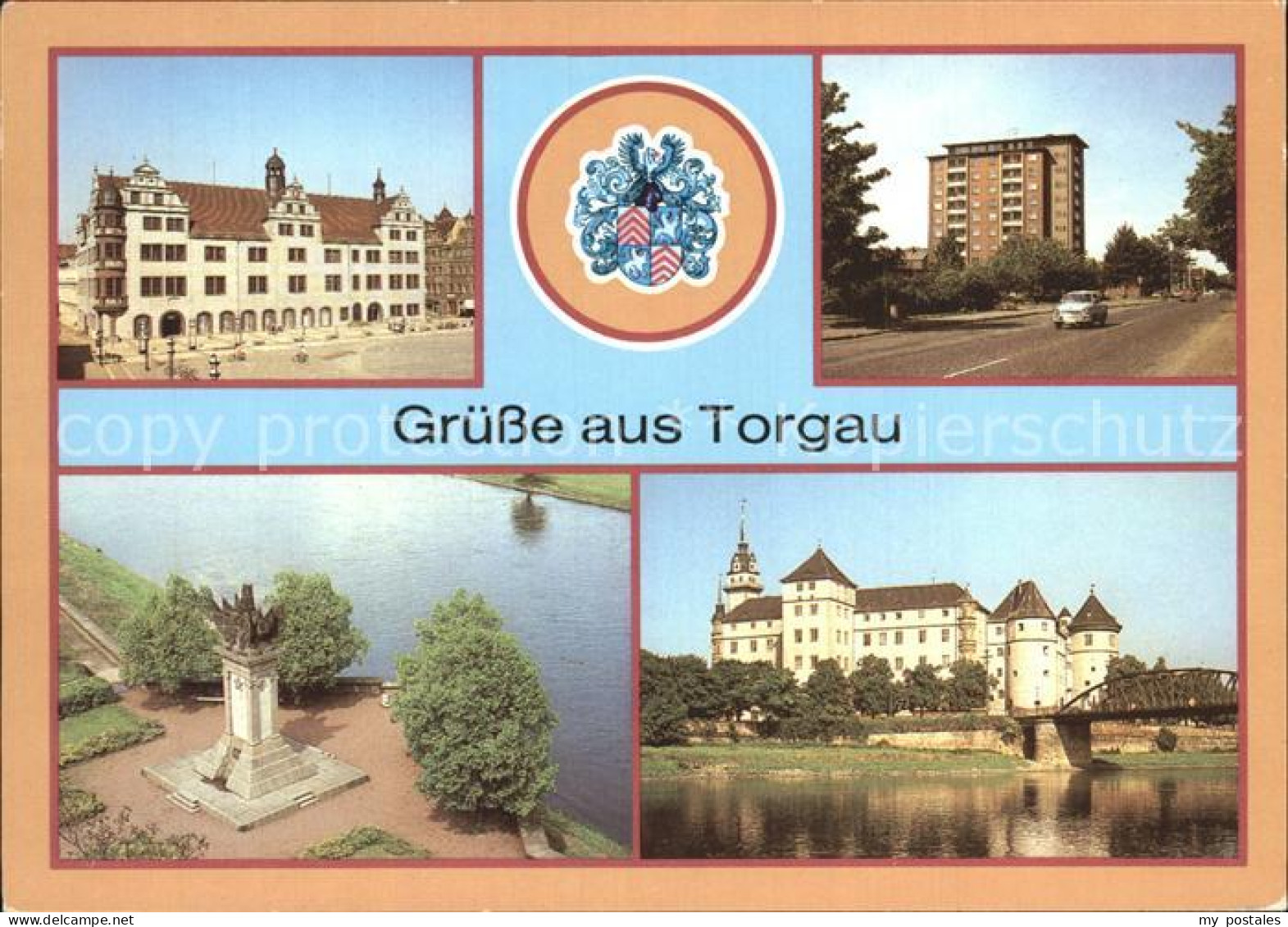 72333179 Torgau Rathaus Hochhaus An Der Eilenburger Strasse Schloss Hartenfels T - Torgau