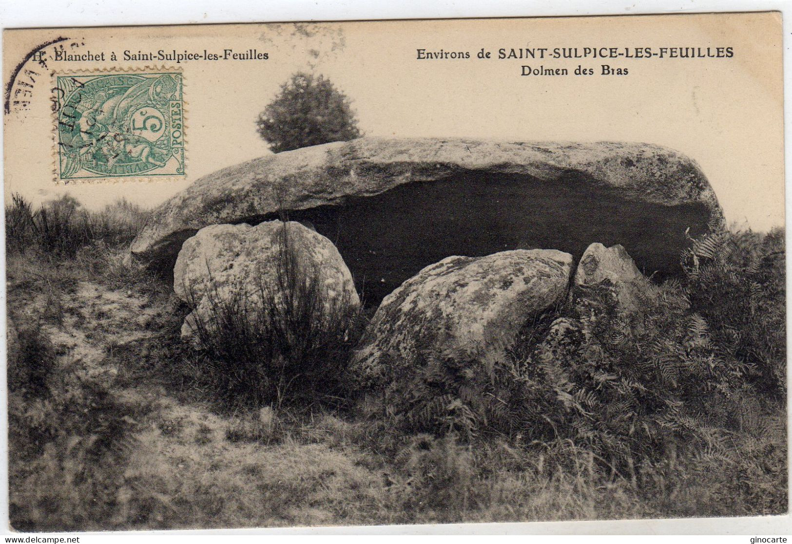 St Saint Sulpice Les Feuilles Dolmen Des Bras - Saint Sulpice Les Feuilles