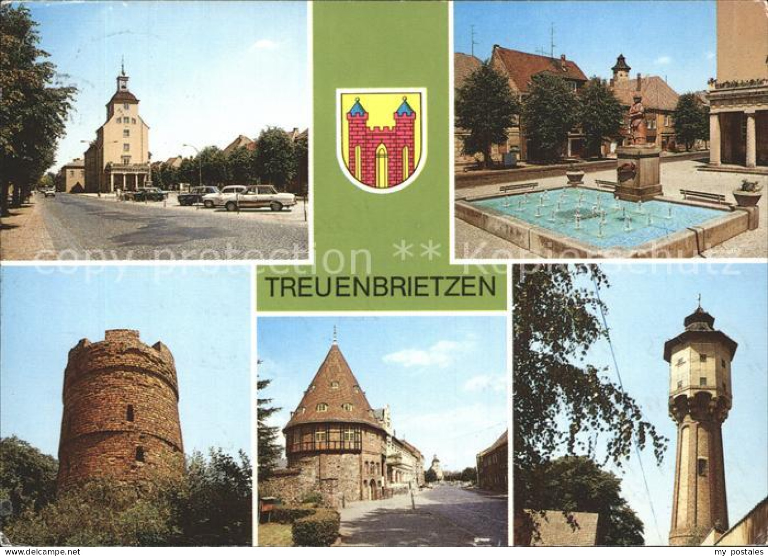 72333027 Treuenbrietzen Rathaus Sabinchenbrunnen Pulverturm Heimatmuseum  Treuen - Treuenbrietzen