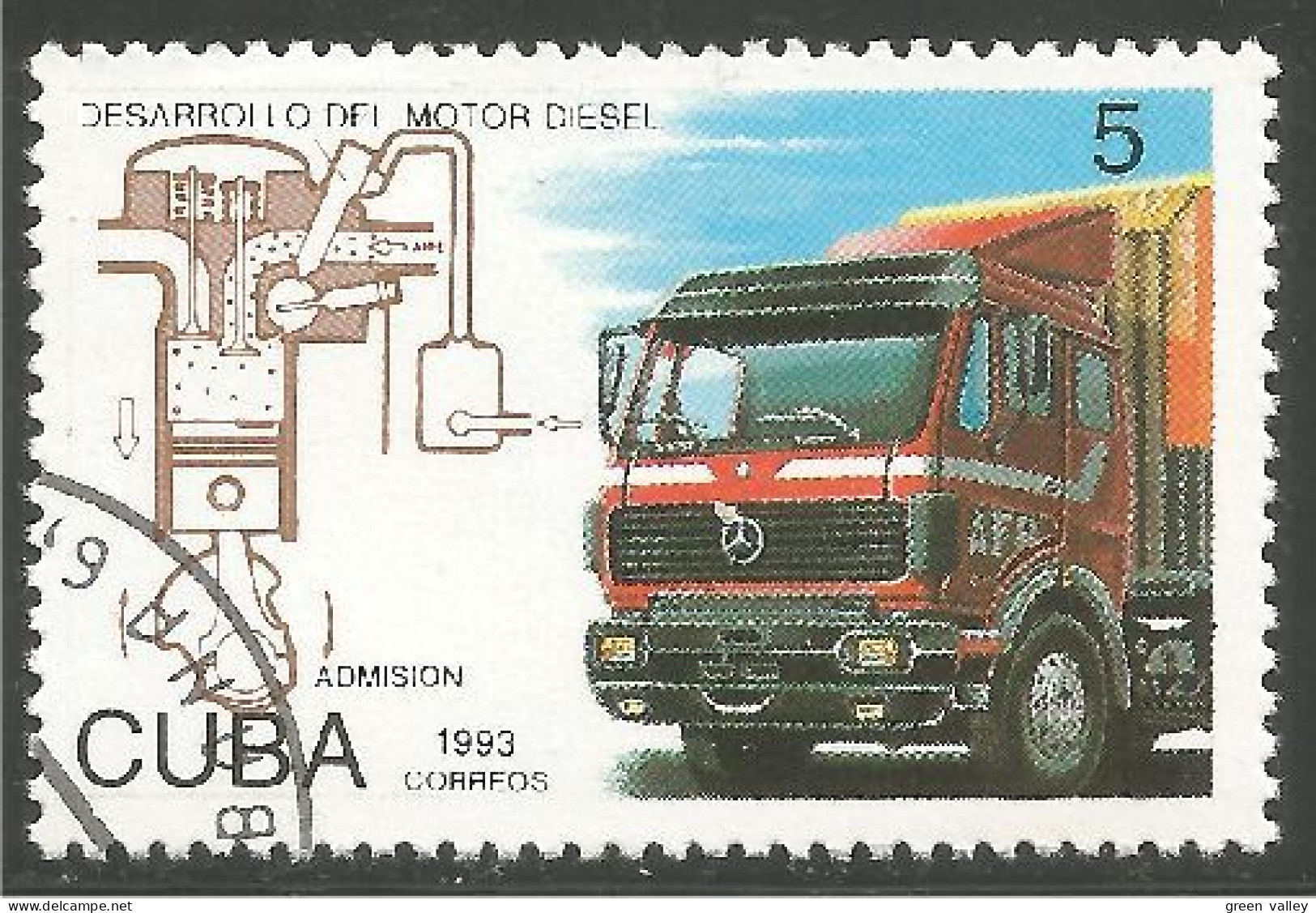 AU-2b Cuba Camion Truck LKW Caminhão - Used Stamps