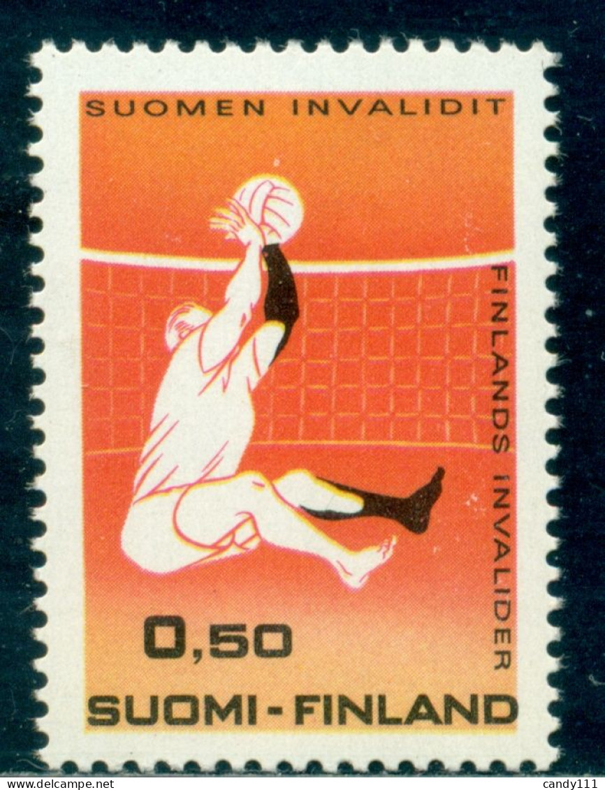 1970 Volleyball,Association Of Civil And War Invalids,sports,Finland,Mi.676 ,MNH - Pallavolo