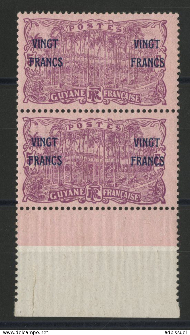 GUYANNE N° 96 PAIRE Neuve ** (MNH) Cote 95 € Voir Description - Unused Stamps