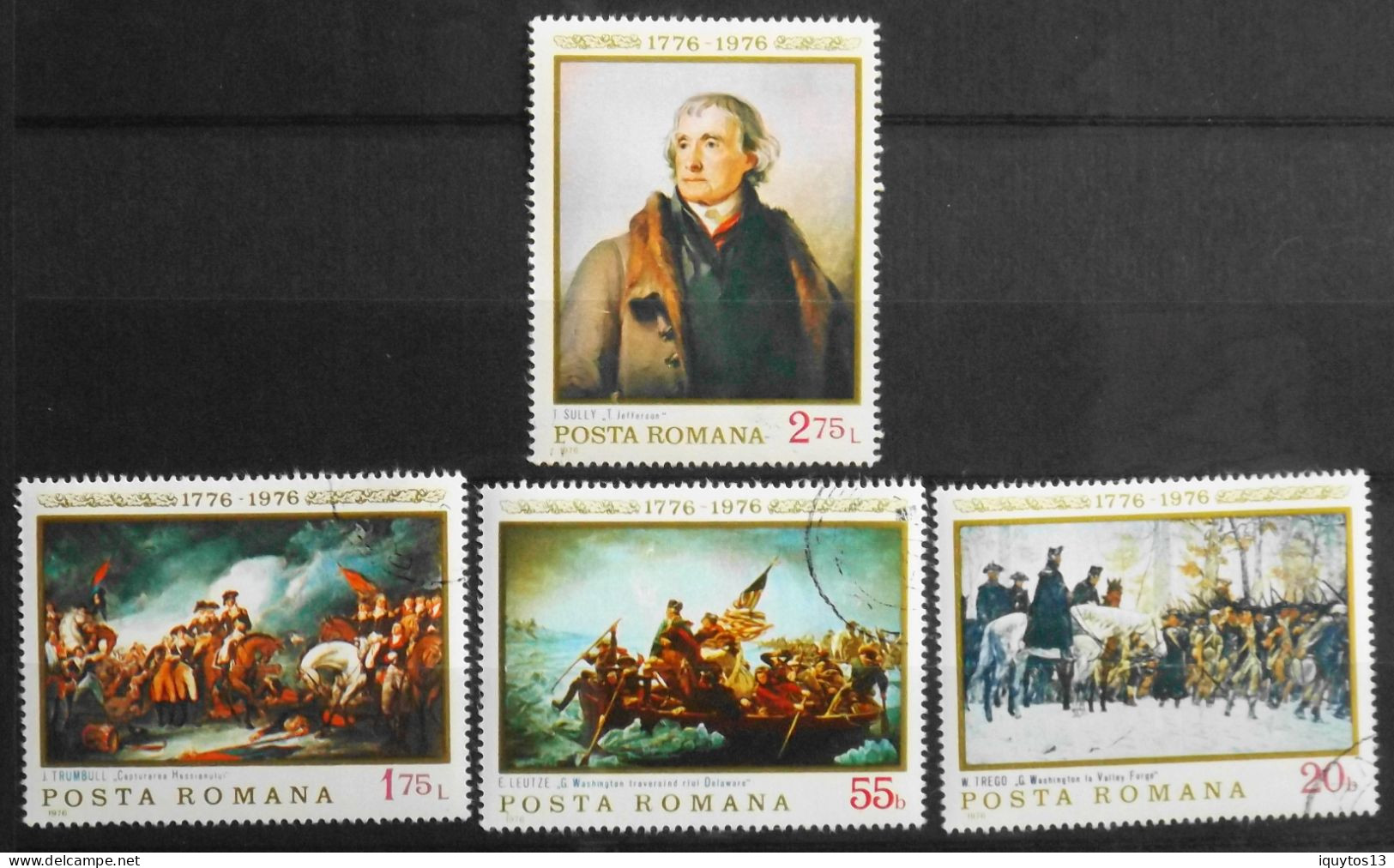 Lot De 23 Timbres - POSTA ROMANA, ROUMANIE - Tableaux Divers - Oblitérés - Oblitérés