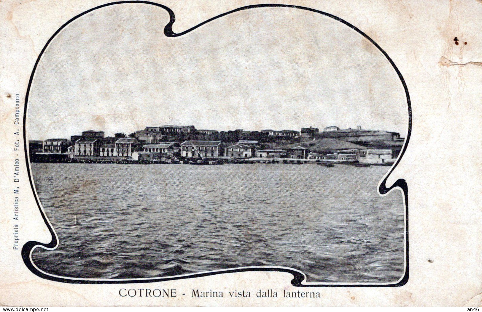 CROTONE (COTRONE Fino Al 1928) - Marina Vista Dalla Lanterna - Vgt.1905 - Crotone