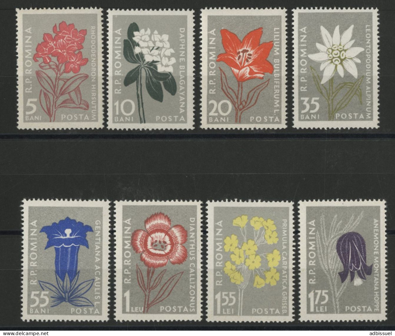 ROUMANIE N° 1517 à 1524 Neufs ** (MNH) FLEURS FLOWERS TB - Unused Stamps