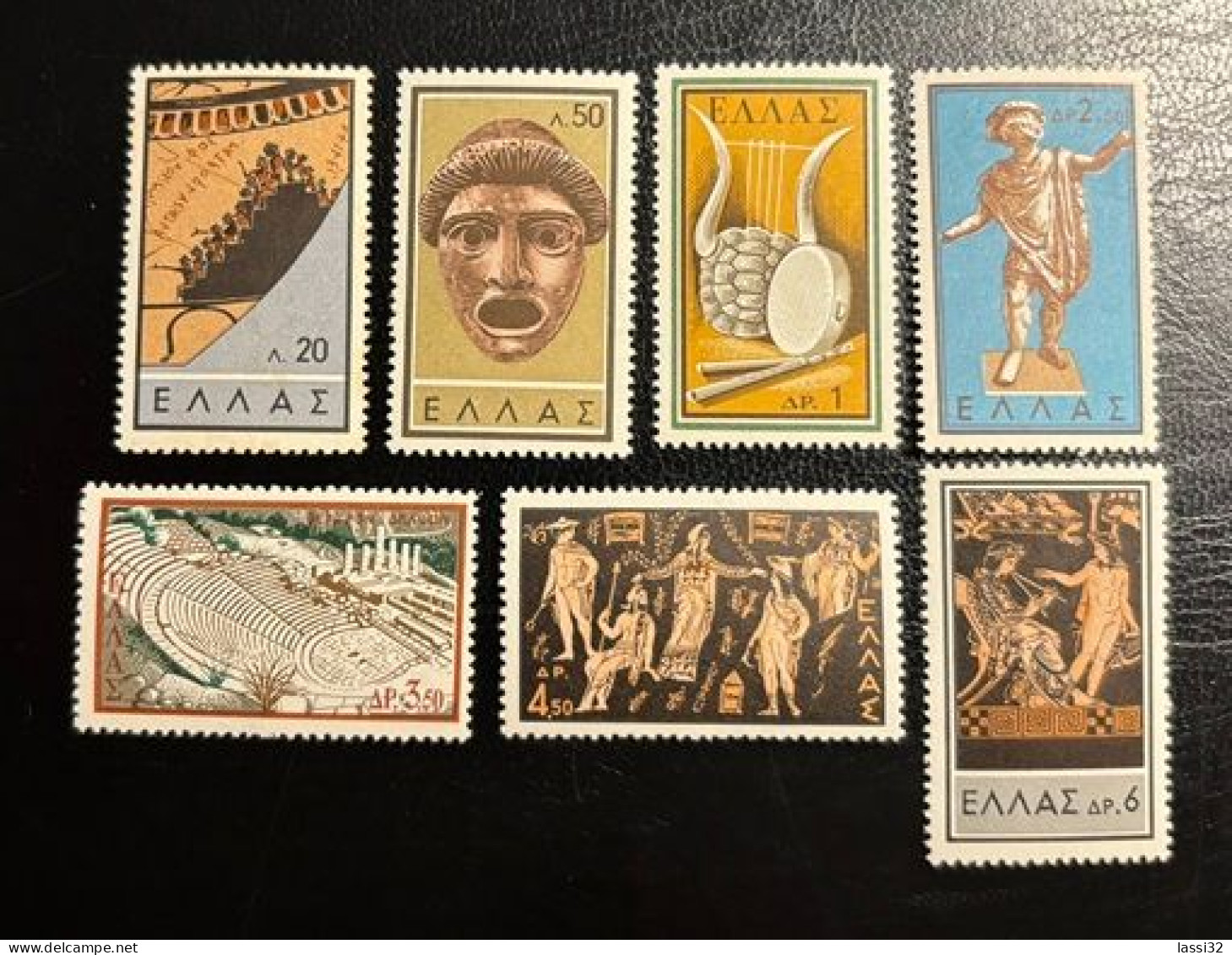 GREECE, 1959 Ancient Greek Theatre Complete Set, MNH - Unused Stamps