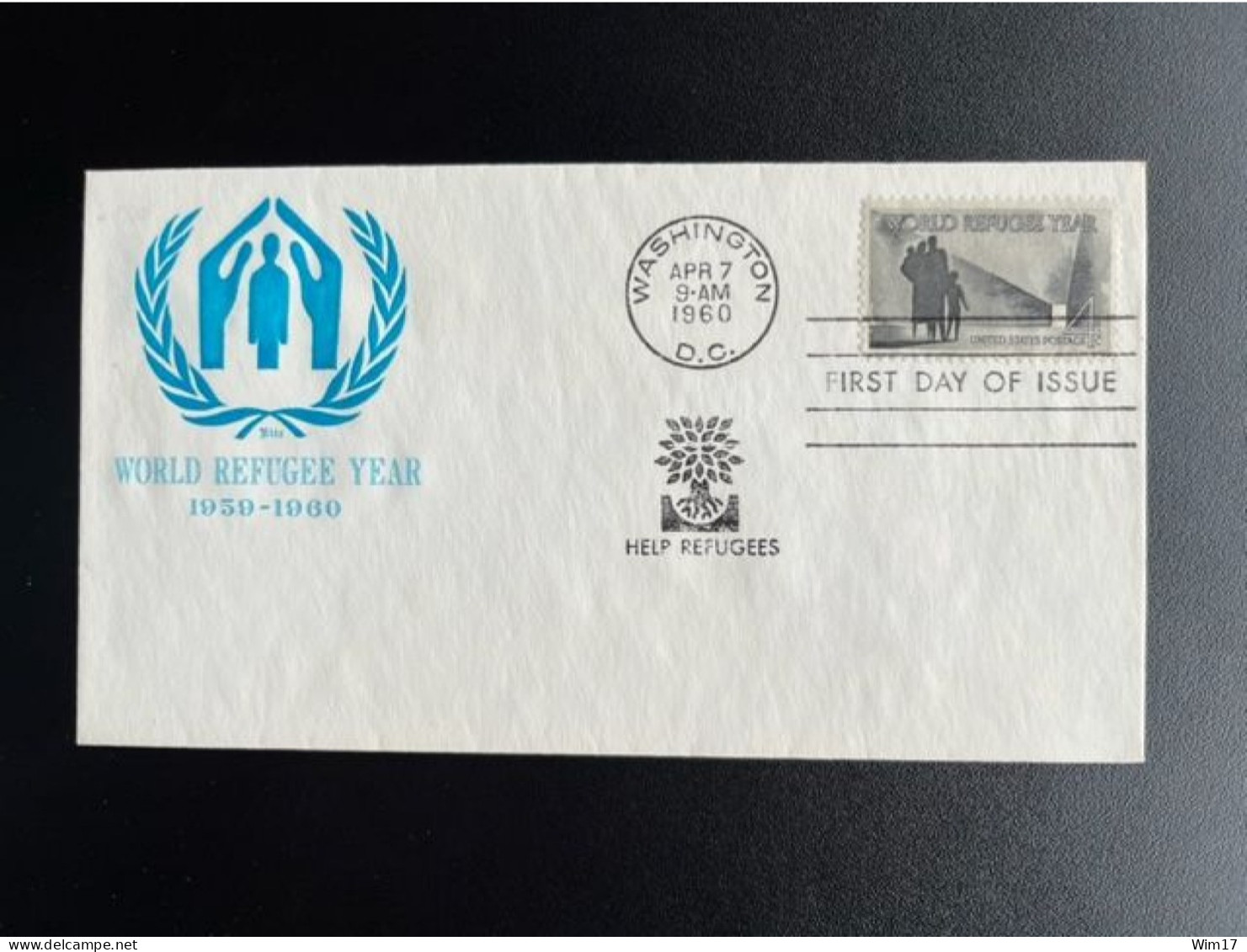 UNITED STATES USA 1960 FDC INT. REFUGEE YEAR 07-04-1960 VERENIGDE STATEN AMERICA - 1951-1960