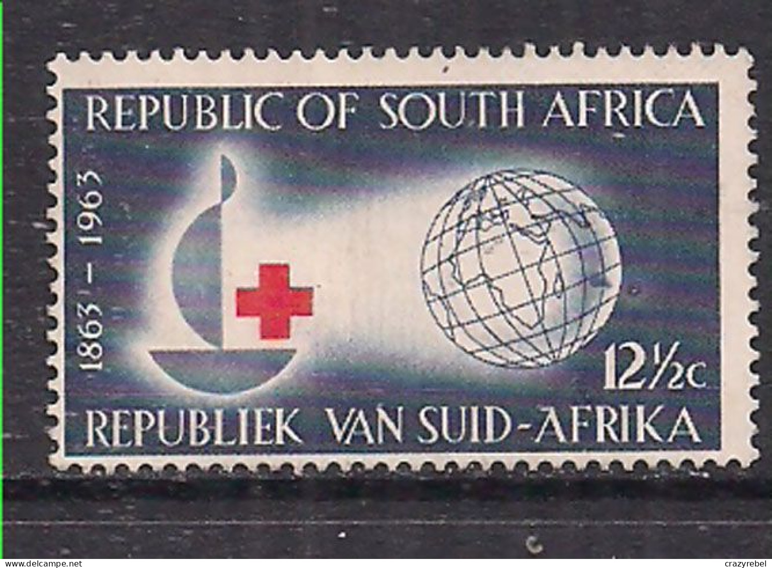 South Africa 1963 QE2 12 1/2c Red Cross MNG SG 226 ( M17 ) - Usados