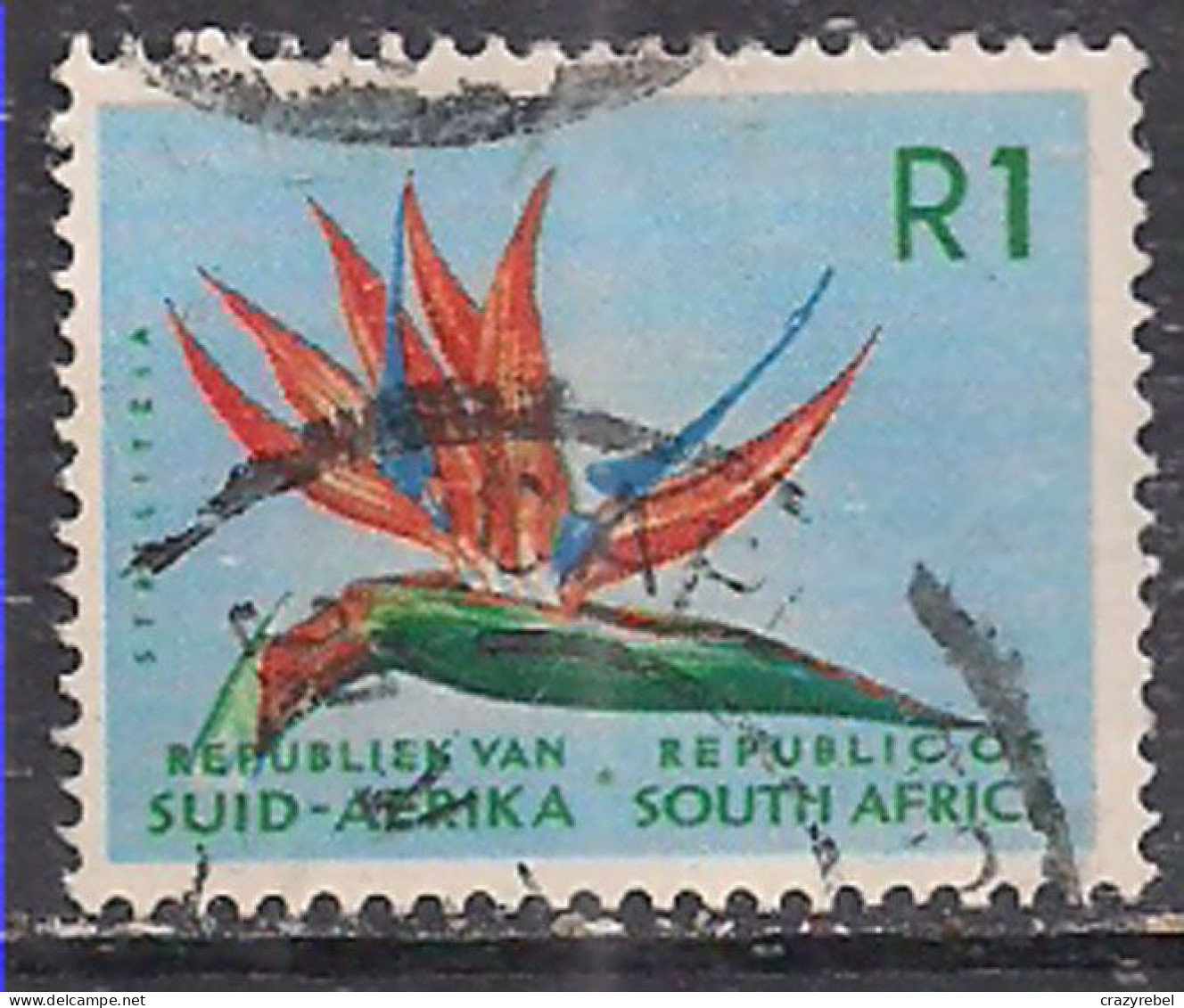 South Africa 1964-72 QE2 R1 Flower SG 251 Used ( K378 ) - Usati