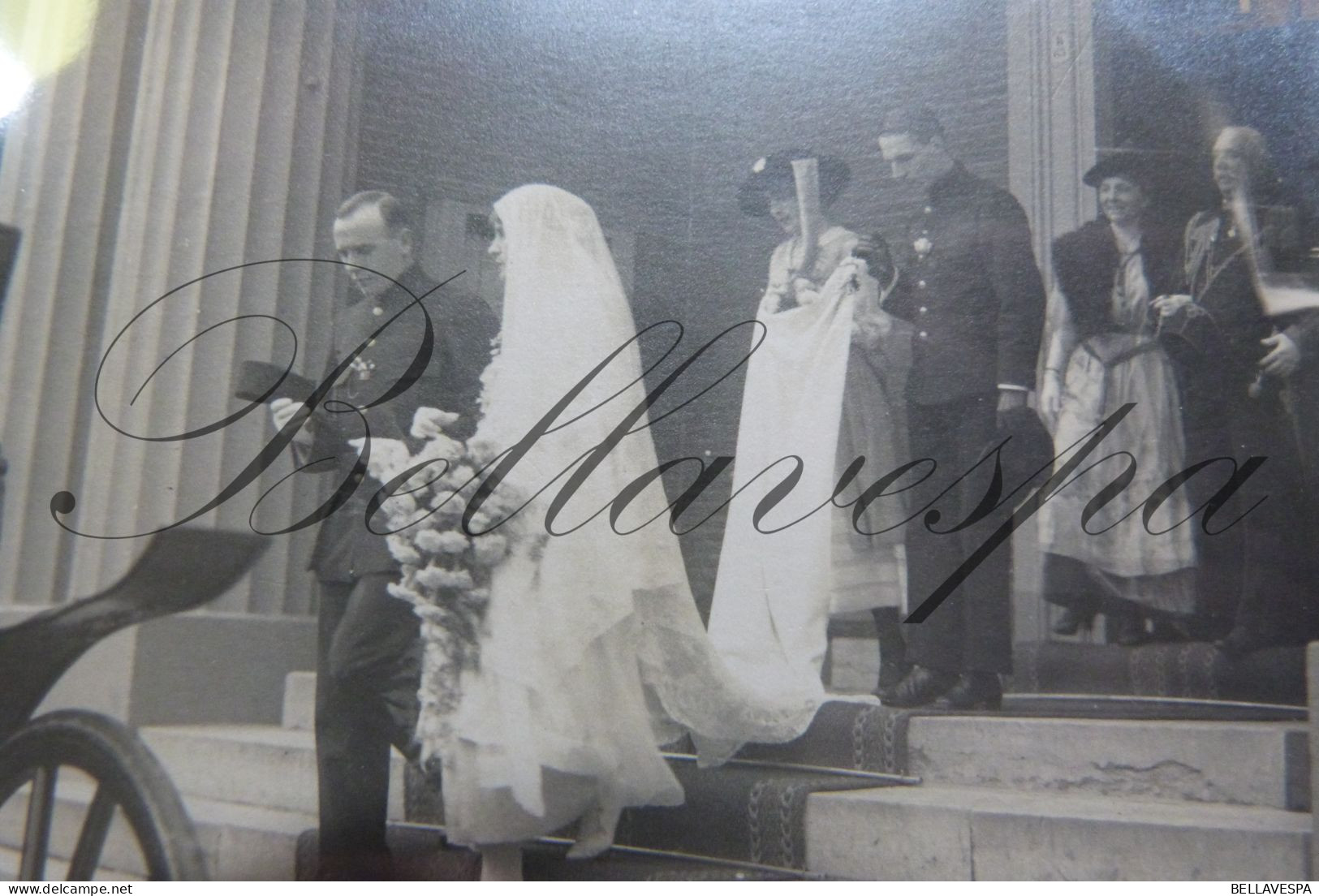 Militair Huwelijk Kerk  - Fotokaart Atelier  CH.DU HOUX Fotograaf "Kamp HARDERWIJK"  Rare - Uniformes