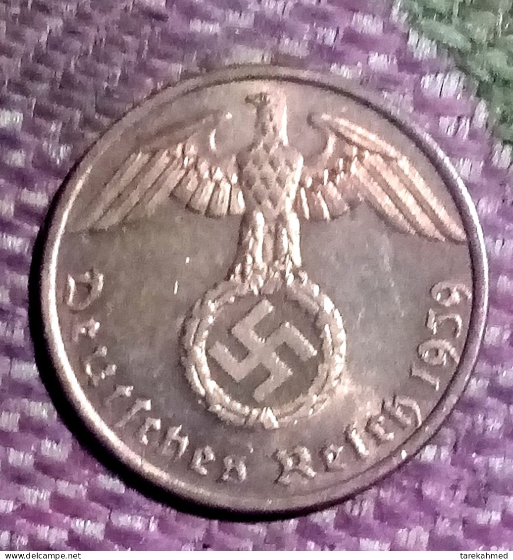 DEUTSCHES REICH ,1 REICHSPFENNIG , 1939 A , Berlin , KM# 89 , UNC, Agouz - 1 Reichspfennig