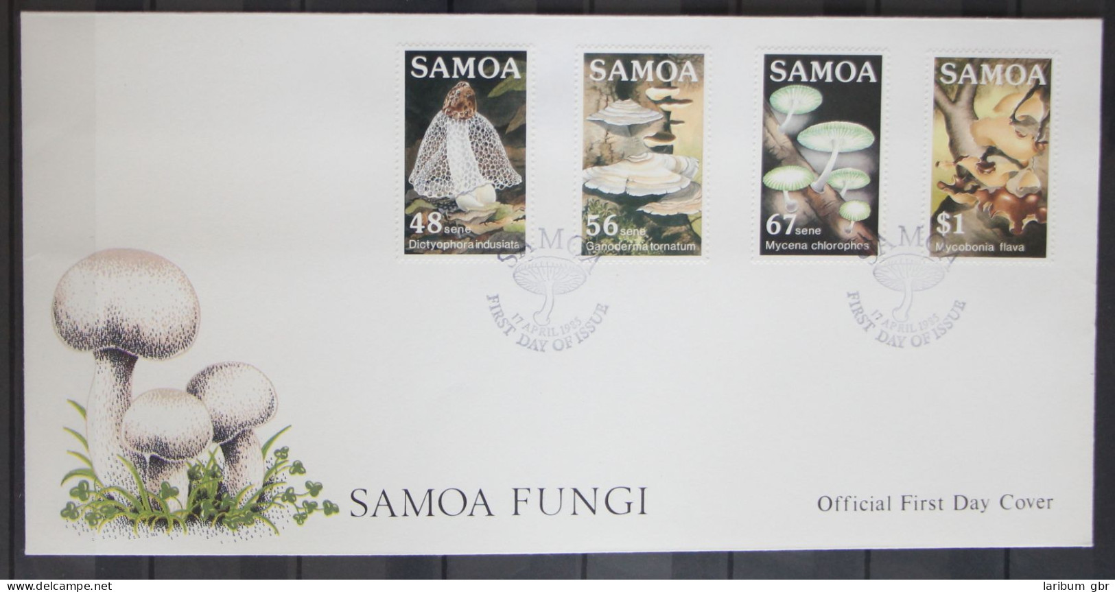 Samoa 561-564 Gestempelt Als FDC / Pilze #GG299 - Samoa