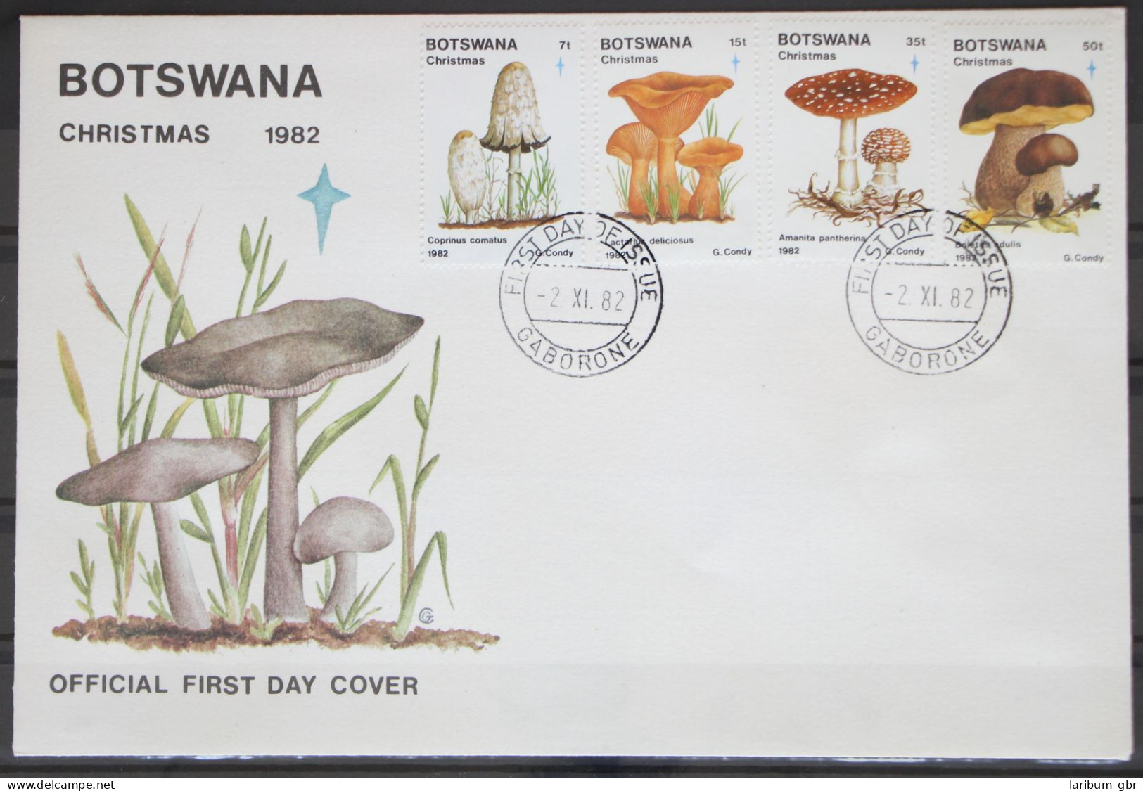 Botswana 317-320 Gestempelt Als FDC / Pilze #GG557 - Botswana (1966-...)