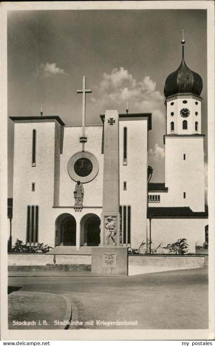 41100079 Stockach Stadtkirche Kriegerdenkmal Stockach - Stockach