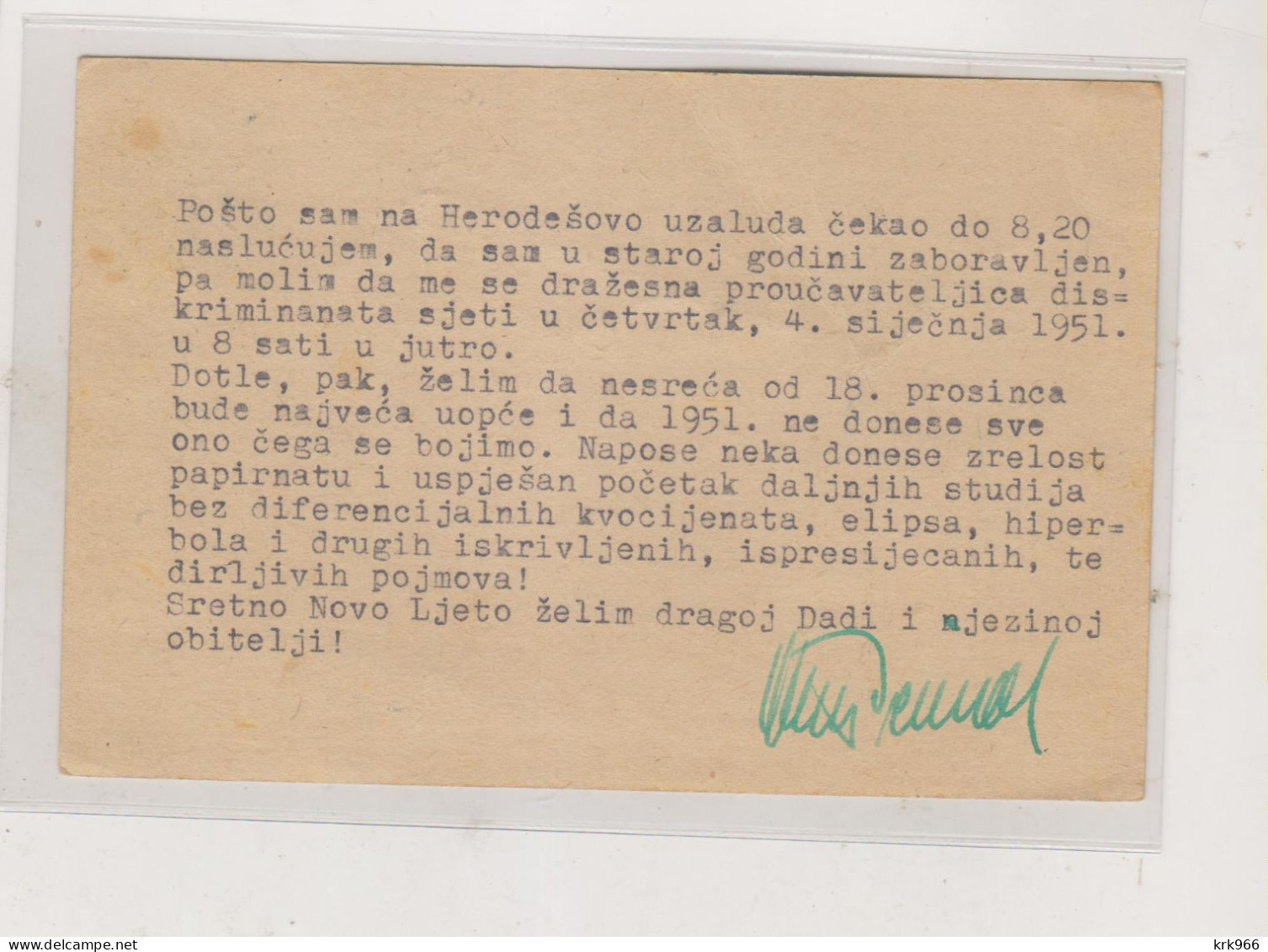 YUGOSLAVIA,1950  ZAGREB Nice Postal Stationery - Covers & Documents