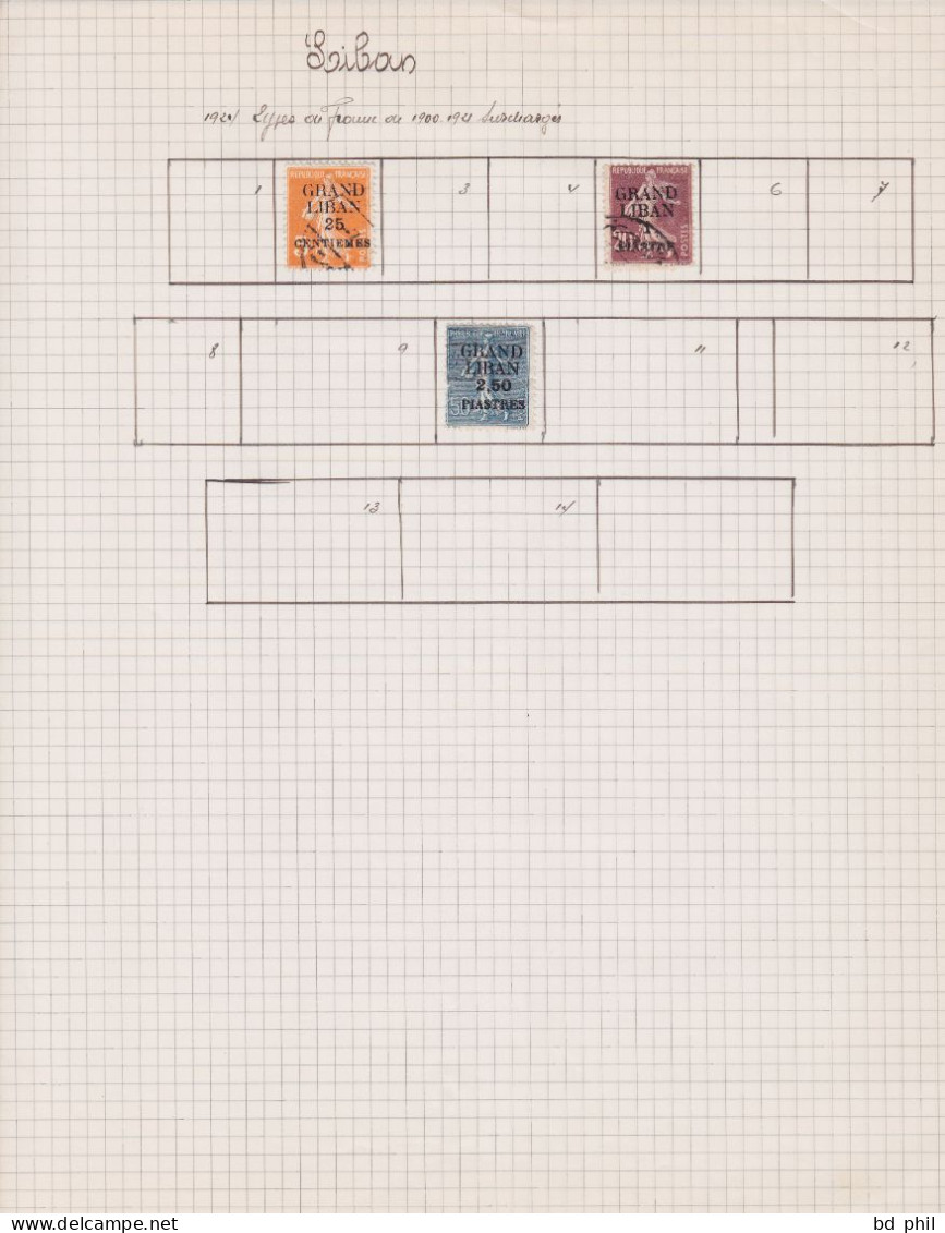 Lot 67 Timbres Grand Liban 1924 1925 1927 1928 1929 1930 1931 1937 1938 Neuf Et Oblitéré Avec Charnière - Altri & Non Classificati