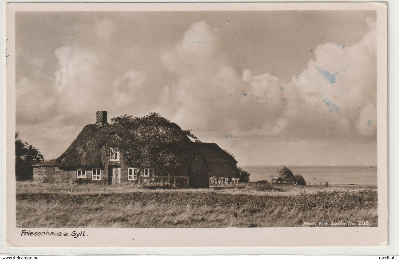 Sylt 1935, Friesenhaus Auf Sylt, Fotokarte - Sylt