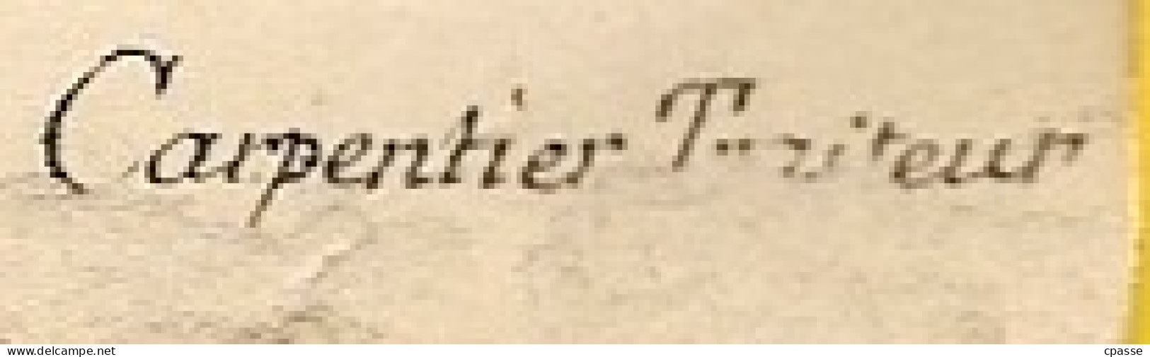 En L'état MENU Juin 1890 "Carpentier Traiteur" - Menus