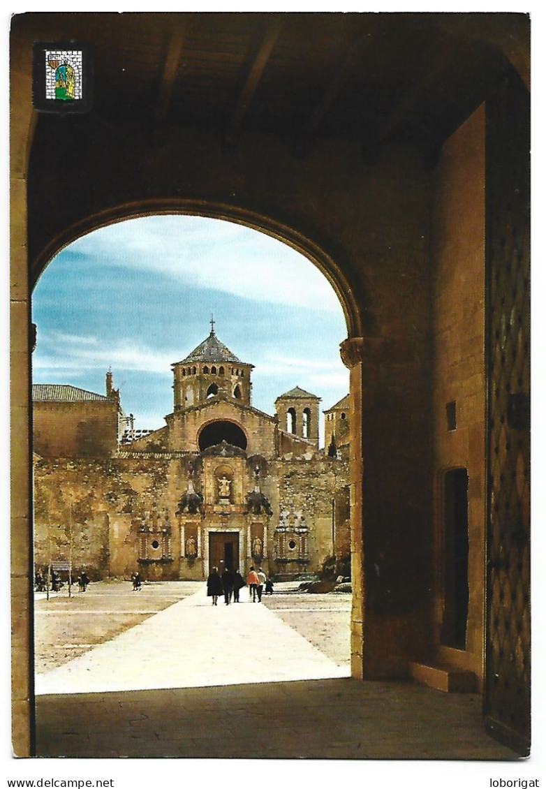 FAÇANA DE L'ESGLESIA / FAÇADE OF THE CHURCH.- REAL MONASTERIO DE POBLET.-  CATALUNYA - Luoghi Santi