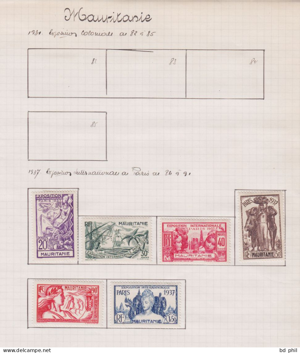 Lot 35 Timbres Martinique 1937 1938 1939 Neuf Et Oblitéré Avec Charnière - Andere & Zonder Classificatie