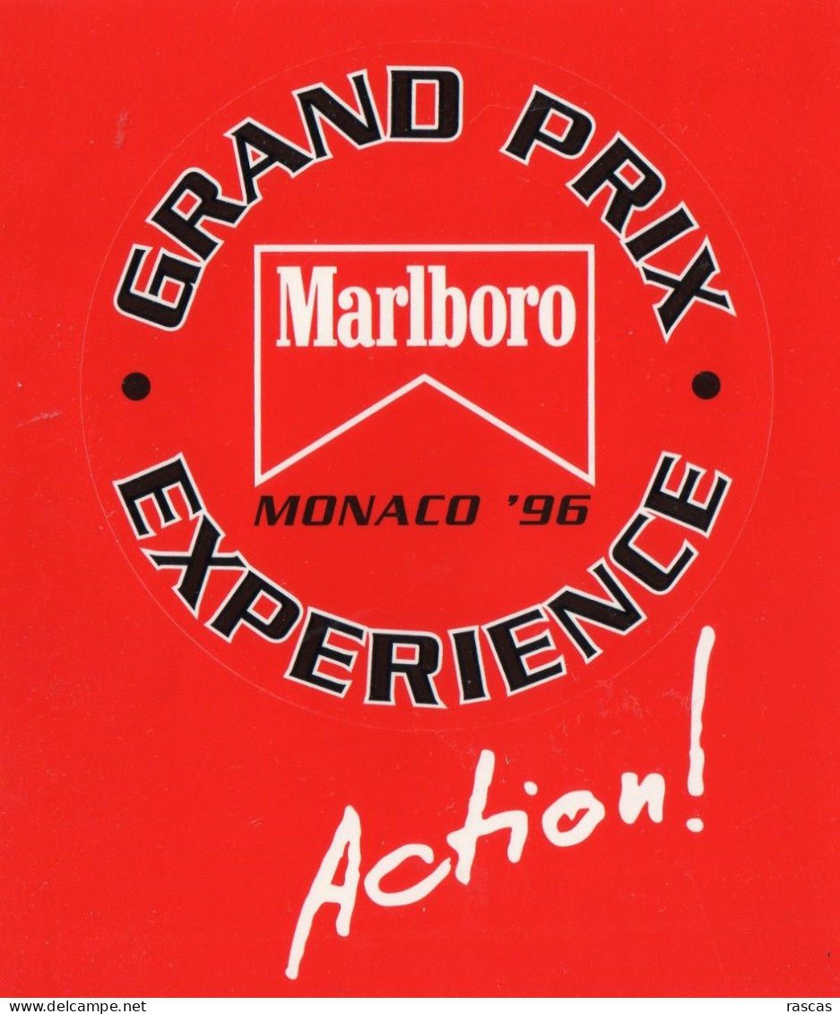 E - AUTOCOLLANT MARLBORO DU GRAND PRIX DE MONACO 96 - Automobile - F1