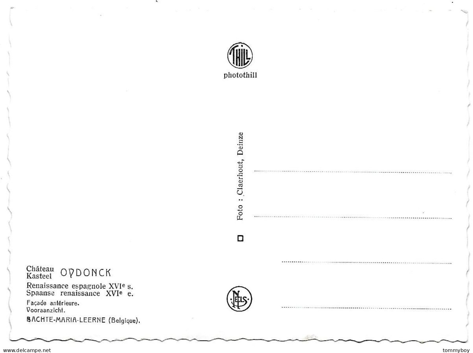 CPA Bachte-Maria-Leerne, Kasteel Oydonck - Deinze