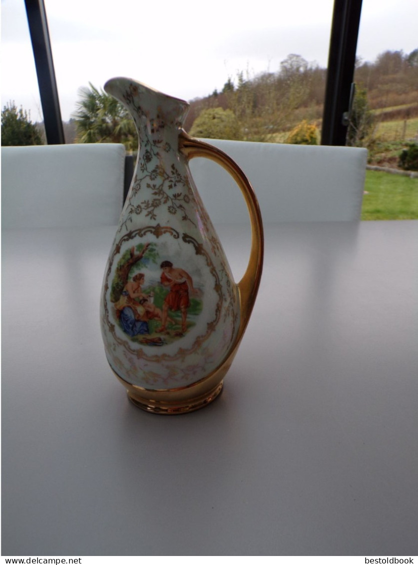 Vase Soliflor Porecelaine Colombia Hauteur 19 Cm - Other & Unclassified